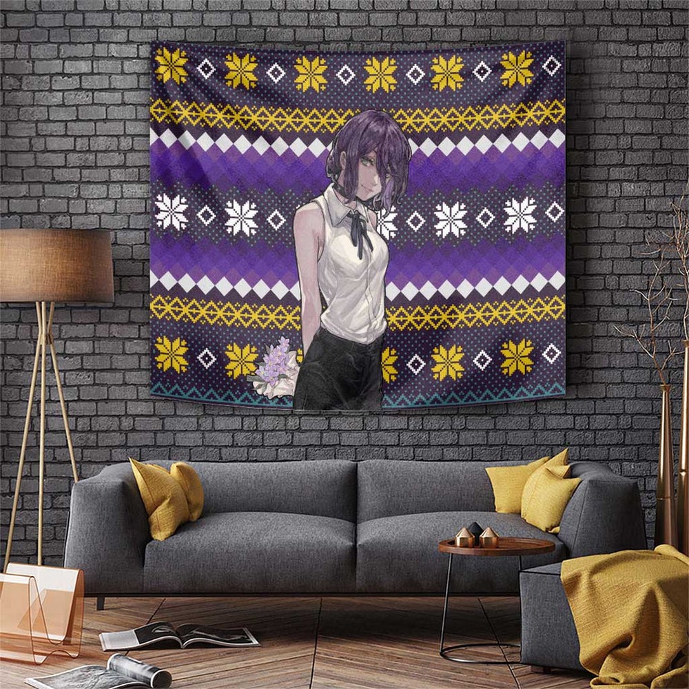 Zere - Chainsaw Man Tapestry Anime Mix Christmas Style TS04 Zere - Chainsaw Man Tapestry Anime Mix Christmas Style TS04