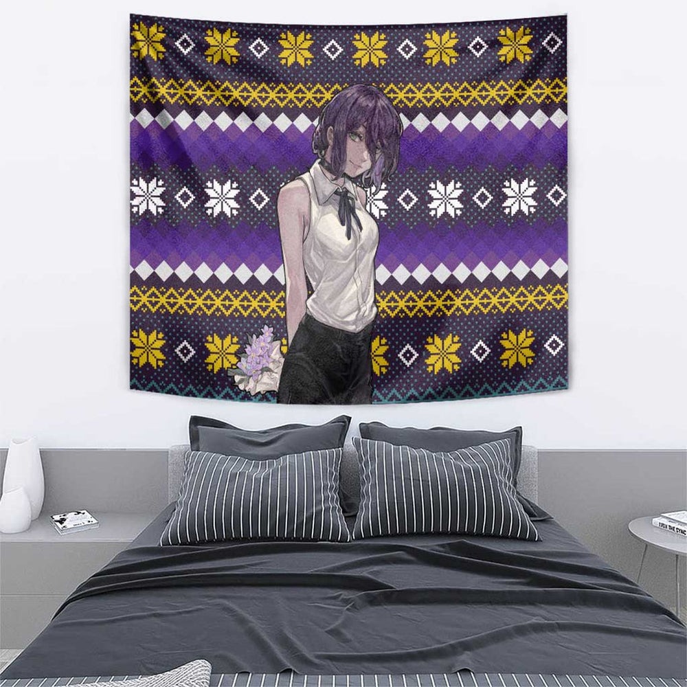 Zere - Chainsaw Man Tapestry Anime Mix Christmas Style TS04 Zere - Chainsaw Man Tapestry Anime Mix Christmas Style TS04