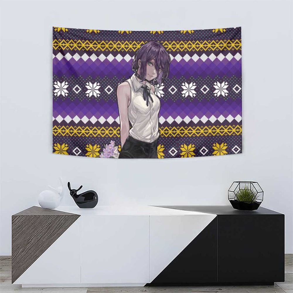 Zere - Chainsaw Man Tapestry Anime Mix Christmas Style TS04 Zere - Chainsaw Man Tapestry Anime Mix Christmas Style TS04