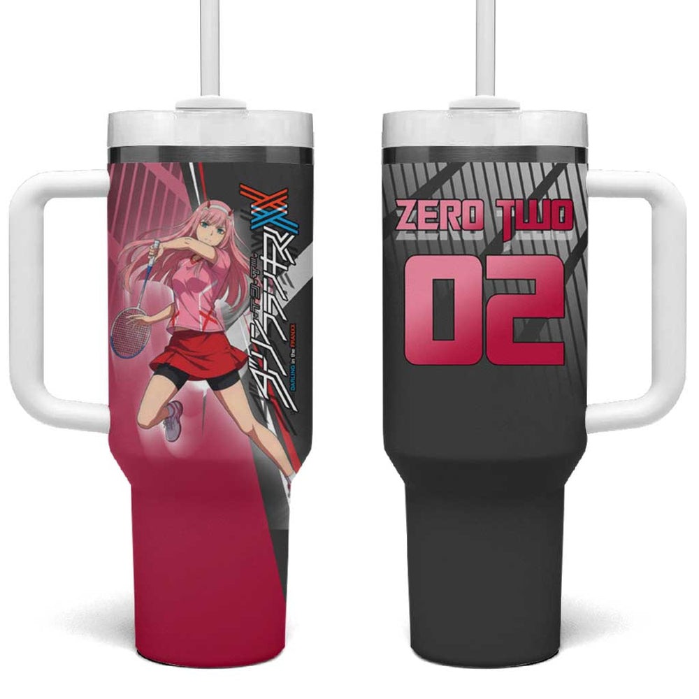 Zero Two Tumbler With Handle Retro Baseball Anime Style TS04