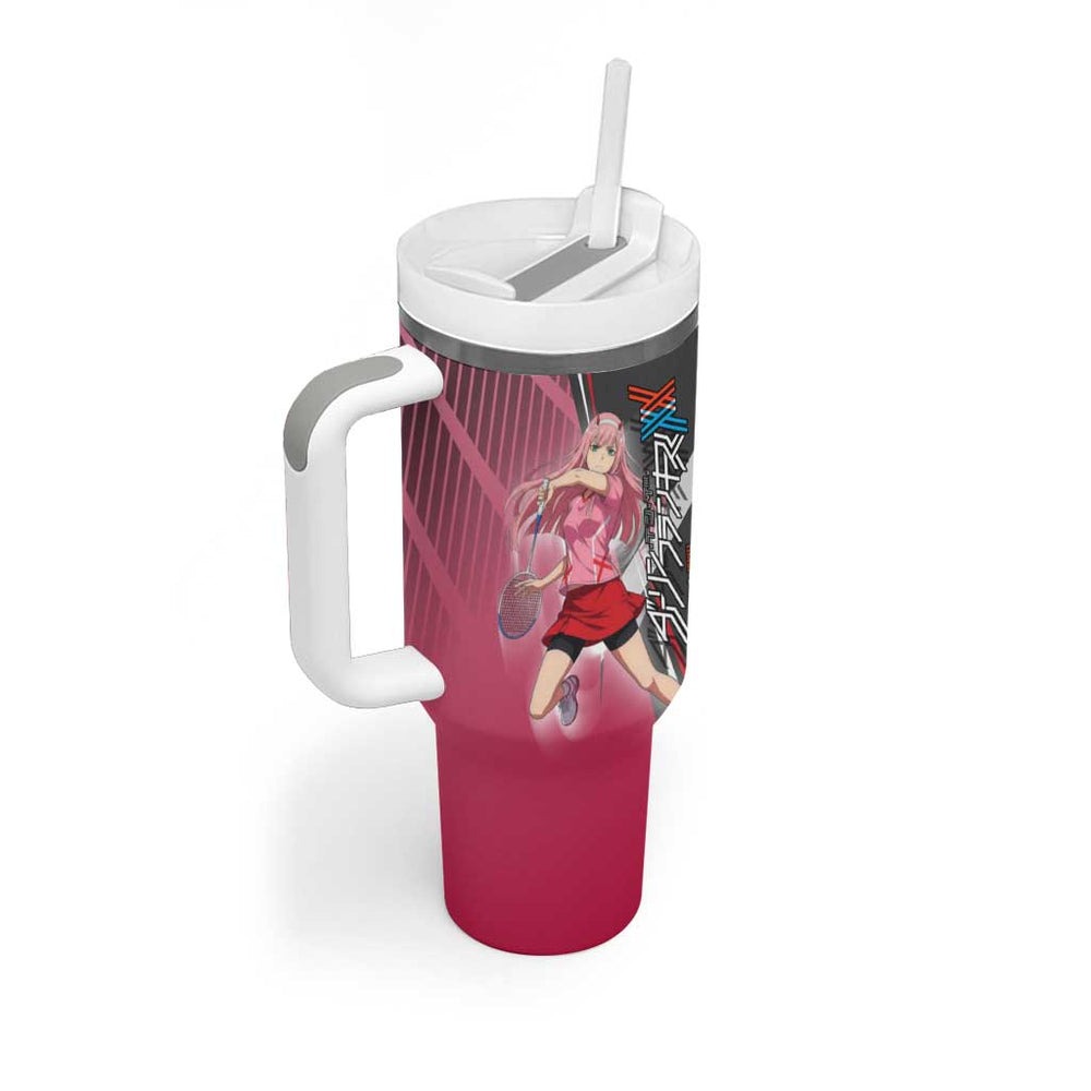 Zero Two Tumbler With Handle Retro Baseball Anime Style TS04