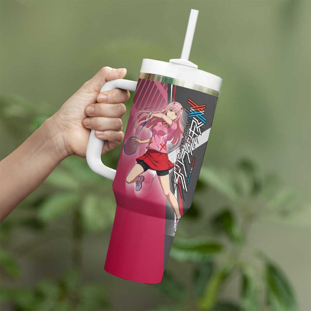 Zero Two Tumbler With Handle Retro Baseball Anime Style TS04