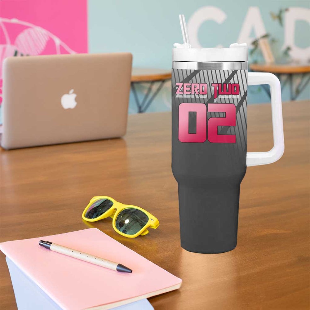 Zero Two Tumbler With Handle Retro Baseball Anime Style TS04