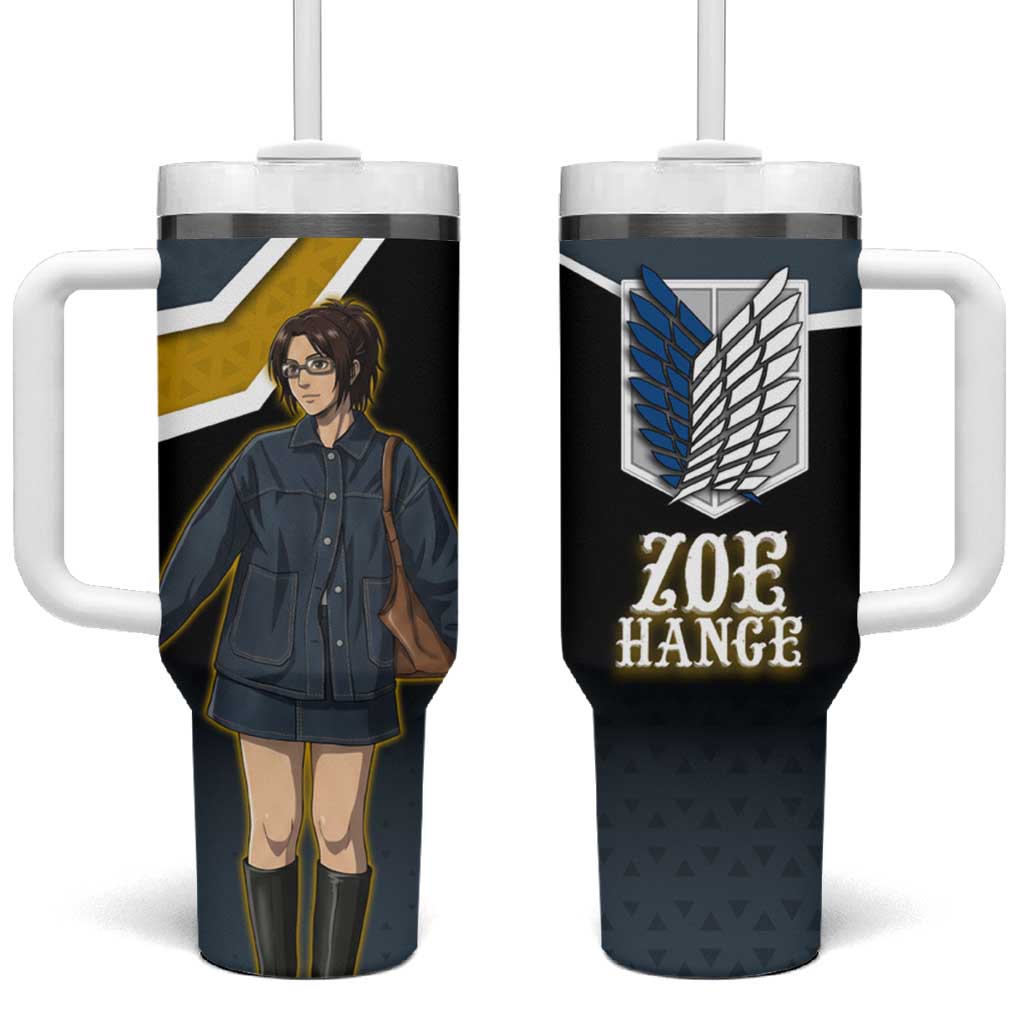Zoe Hange Attack on Titan Tumbler With Handle Anime Urban Chic Illustration TS04