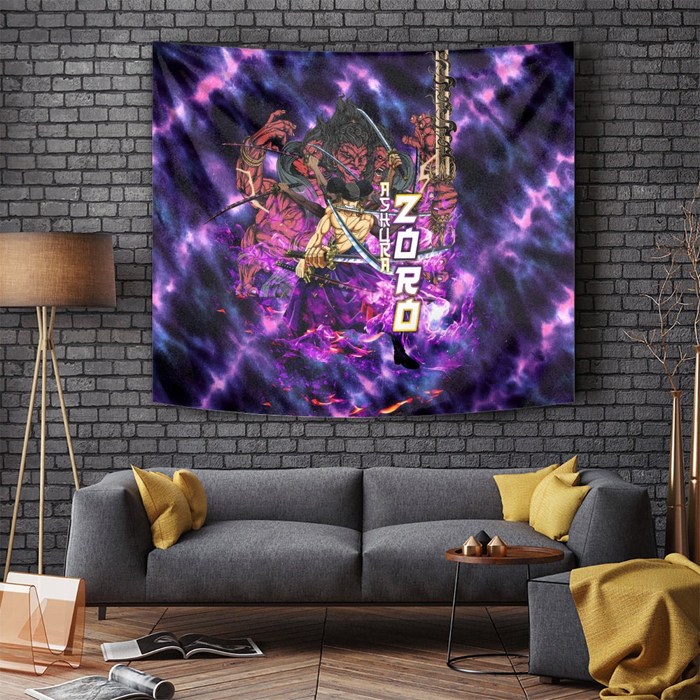 Zoro Kiki Kyutoryu Tapestry One Piece Ashura Style DT02 Zoro Kiki Kyutoryu Tapestry One Piece Ashura Style DT02