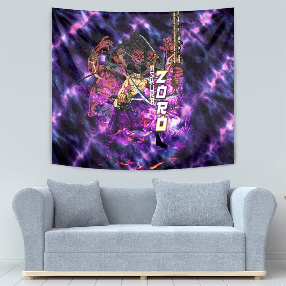Zoro Kiki Kyutoryu Tapestry One Piece Ashura Style DT02 Zoro Kiki Kyutoryu Tapestry One Piece Ashura Style DT02