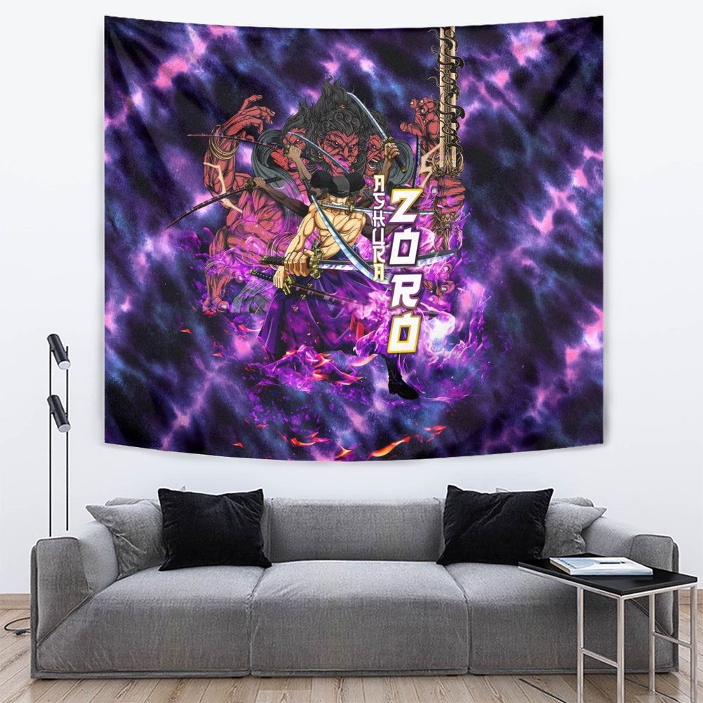 Zoro Kiki Kyutoryu Tapestry One Piece Ashura Style DT02 Zoro Kiki Kyutoryu Tapestry One Piece Ashura Style DT02