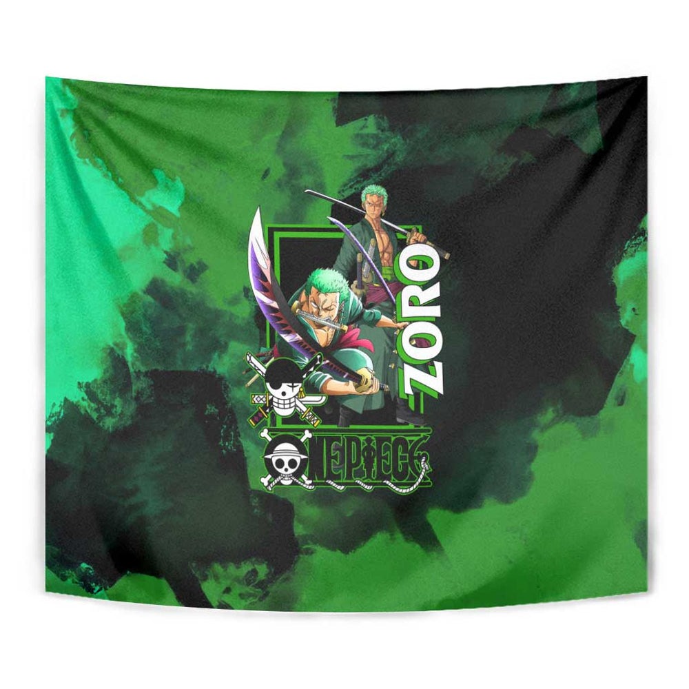 Zoro One Piece Green Theme Tumbler With Handle with Manga Collage and Dual Portrait Swordmaster Design TS04 Zoro One Piece Green Theme Tumbler With Handle with Manga Collage and Dual Portrait Swordmaster Design TS04