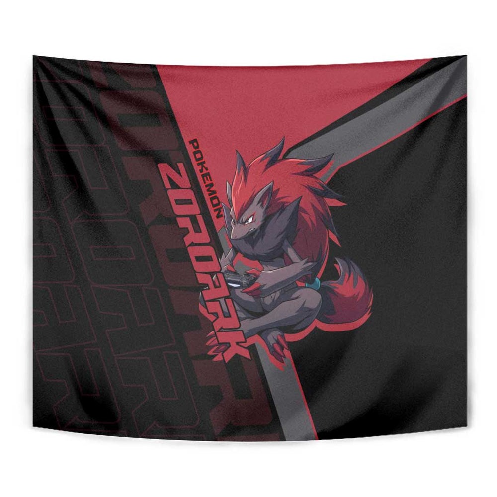 Zoroark Poké Tapestry Dark Neon Anime Style TS04