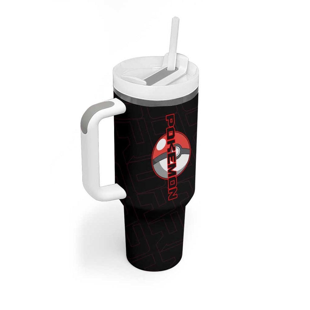 Zoroark Poké Tumbler With Handle Dark Neon Anime Style TS04